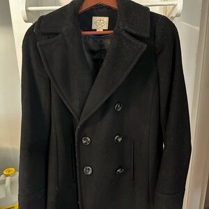 St. John's Bay Men's Classic Black Pea Coat